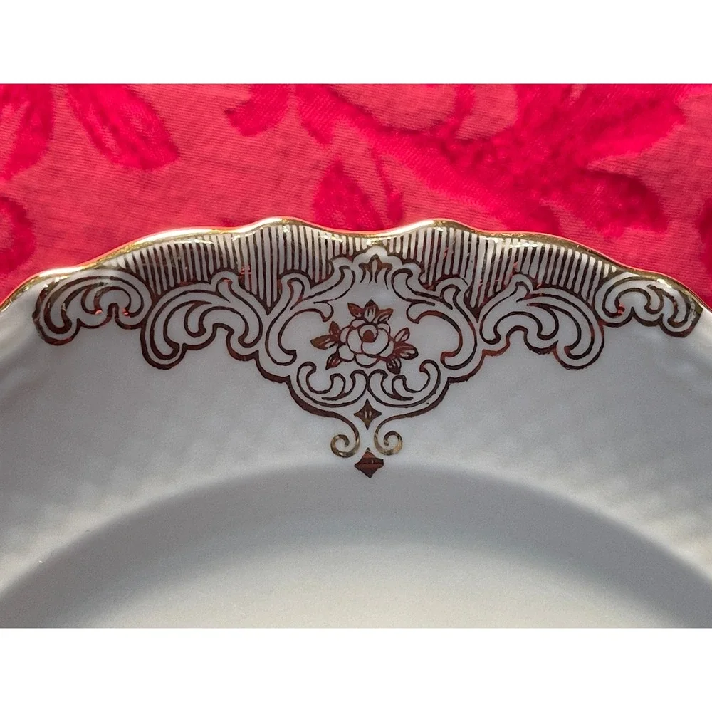Vintage Schumann Bavaria 1886 Wild Rose Garden Dessert Plate 8